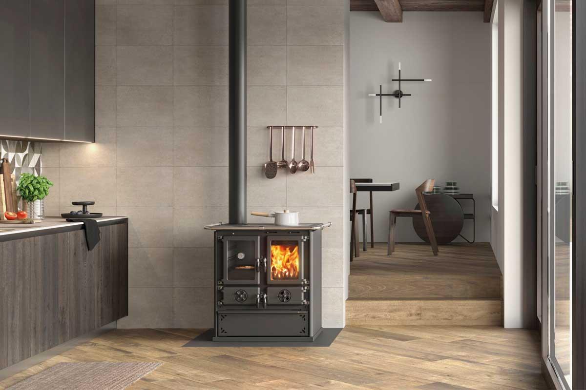 Holzherd Rosetta Sinistra Steel 5.0 von La Nordica